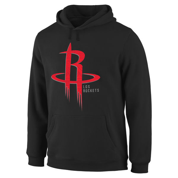  Men Houston Rockets Noches Enebea Pullover Hoodie Black